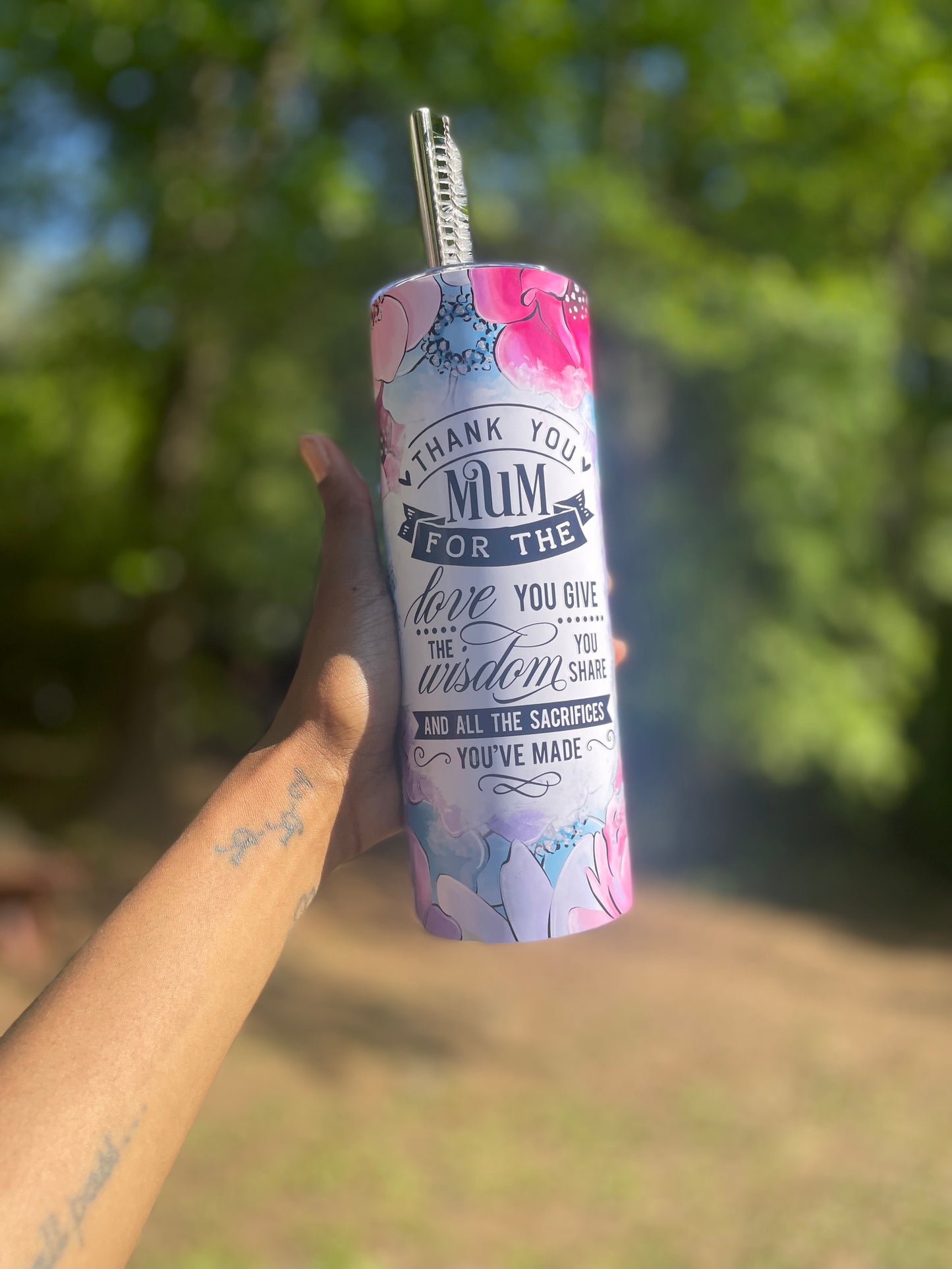 Thank You Mum Mother's Day Tumbler 20 oz