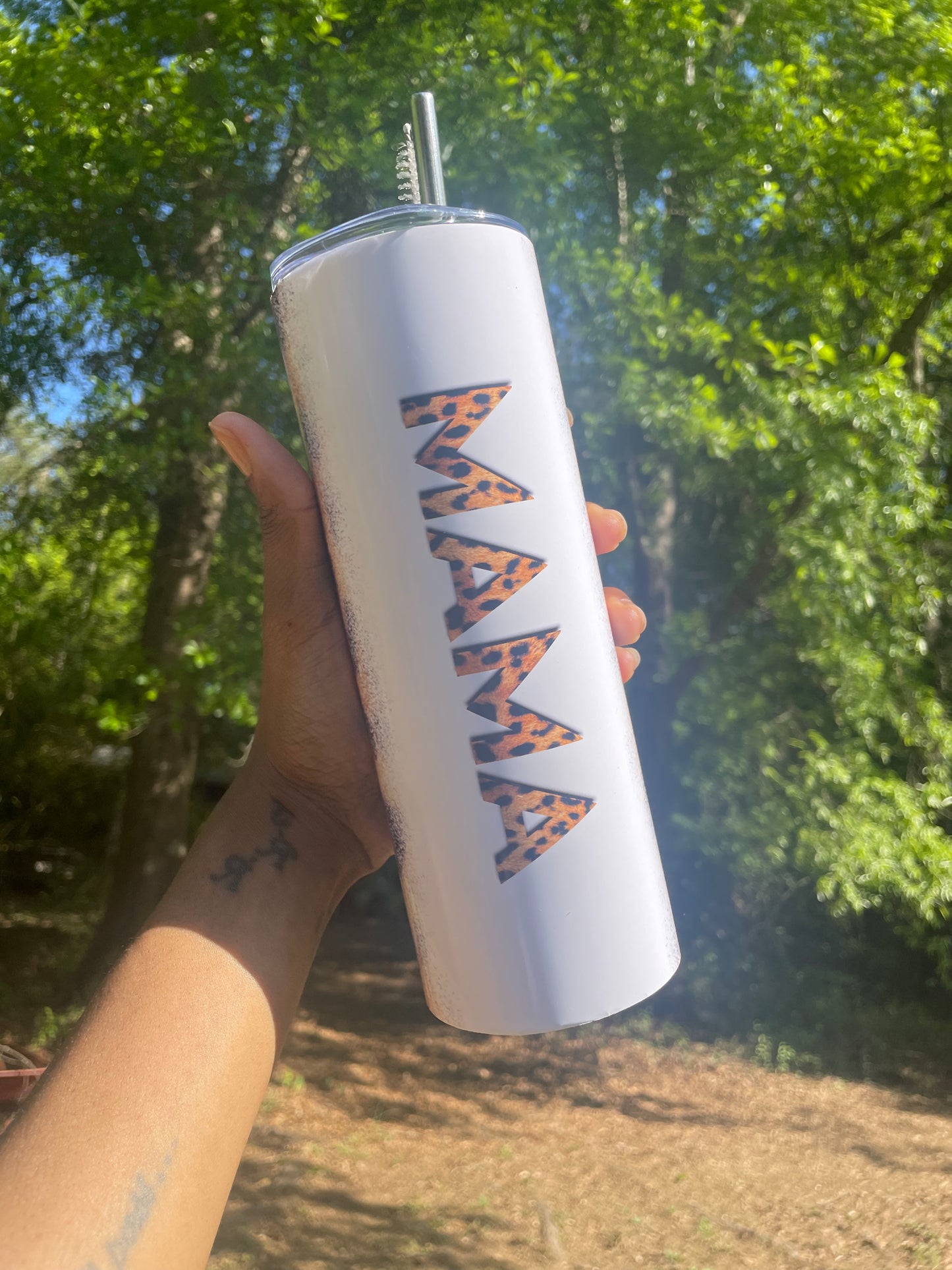 Mama Leopard Mother's Day Tumbler Cup Skinny 20 oz