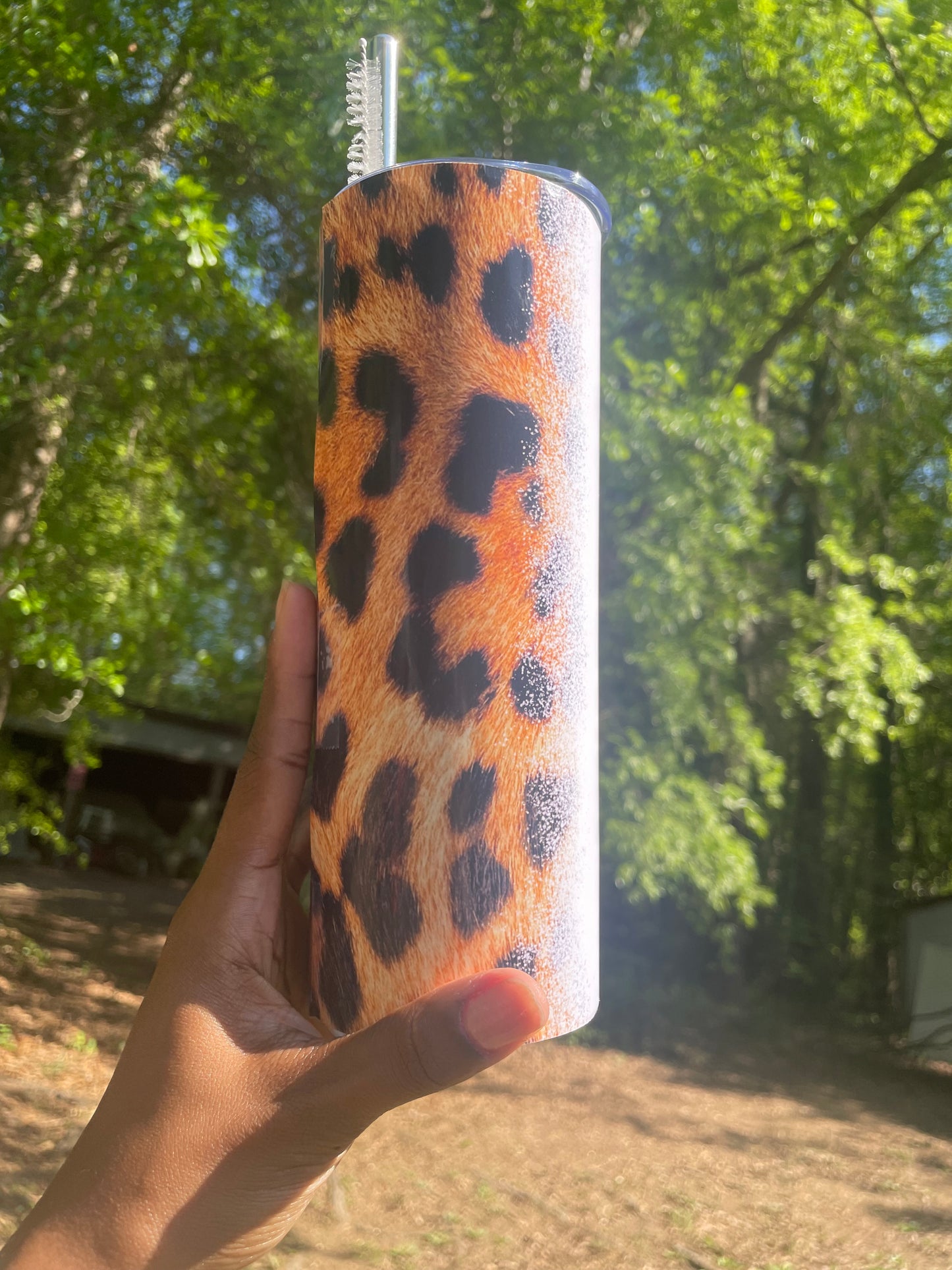 Mama Leopard Mother's Day Tumbler Cup Skinny 20 oz