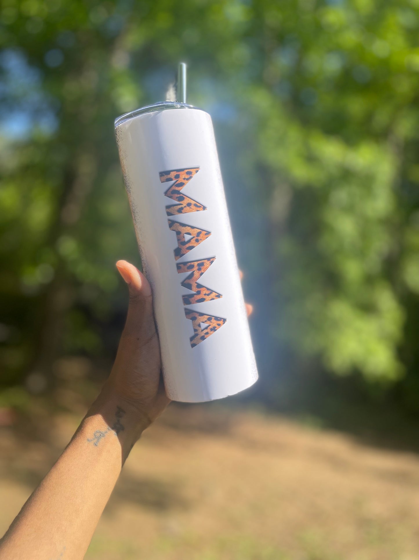 Mama Leopard Mother's Day Tumbler Cup Skinny 20 oz