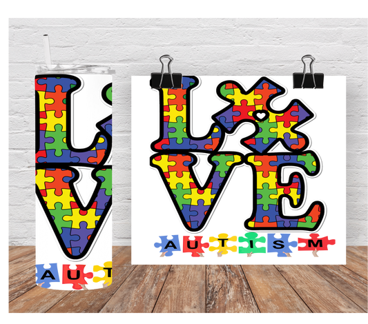 Autism Tumbler 20 oz