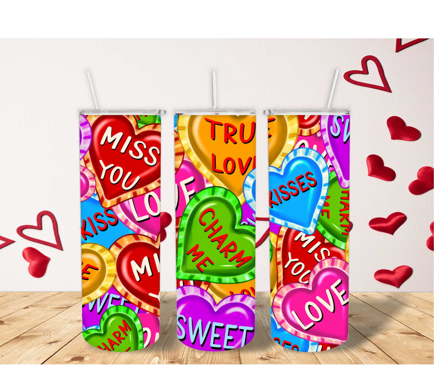 Conversation Hearts Tumbler