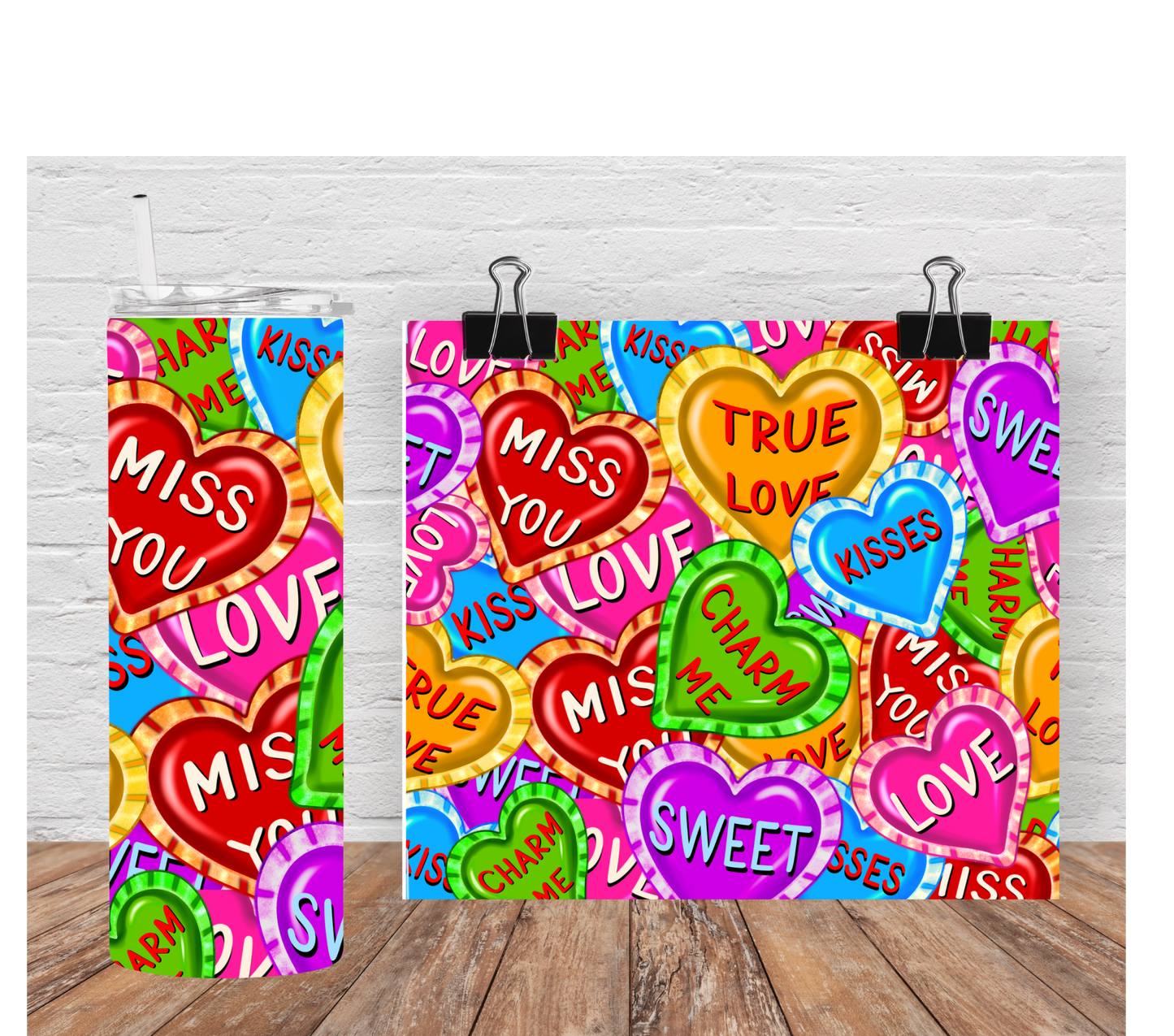 Conversation Hearts Tumbler