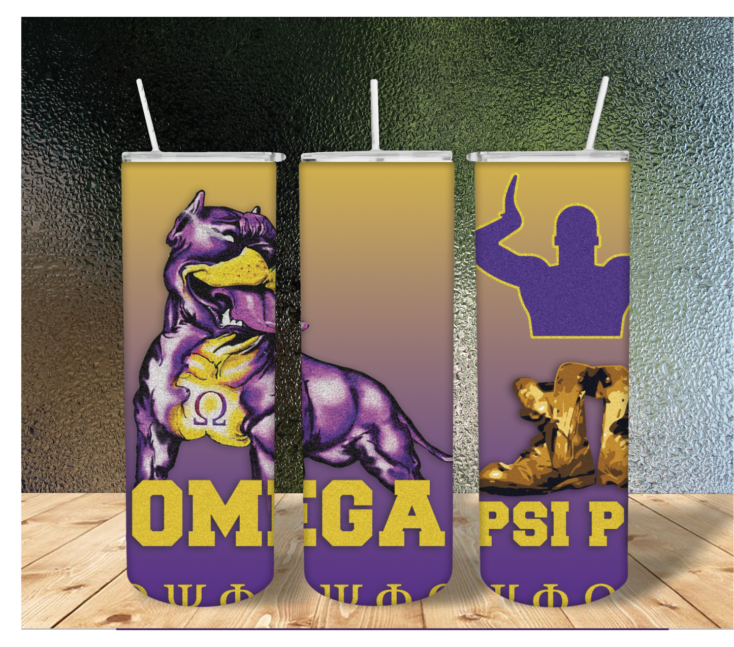 Omega Psi Phi Tumbler