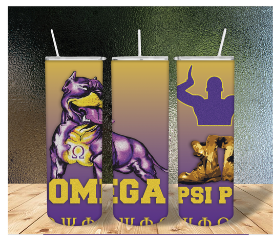 Omega Psi Phi Tumbler
