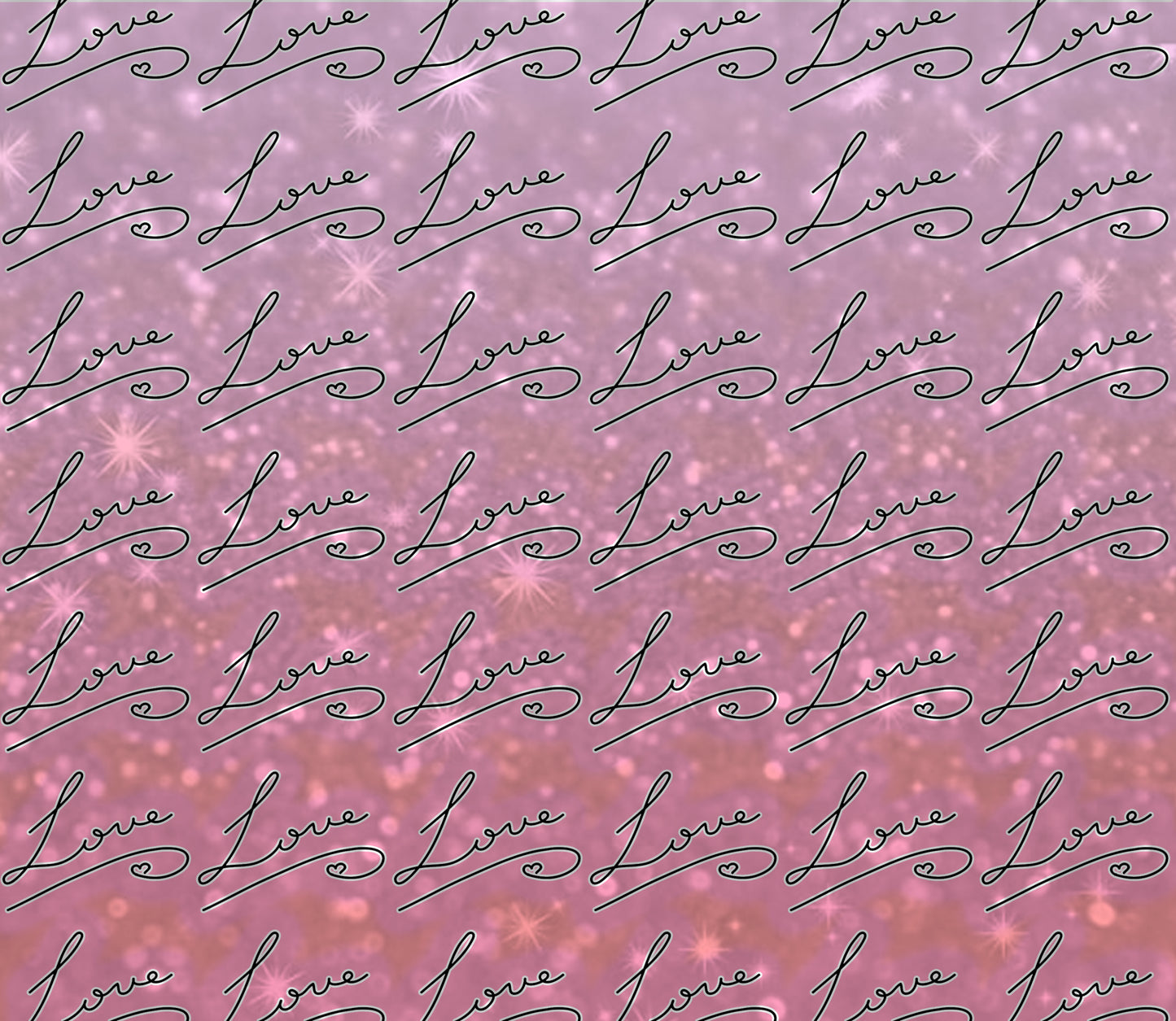 Pink Glitter Love