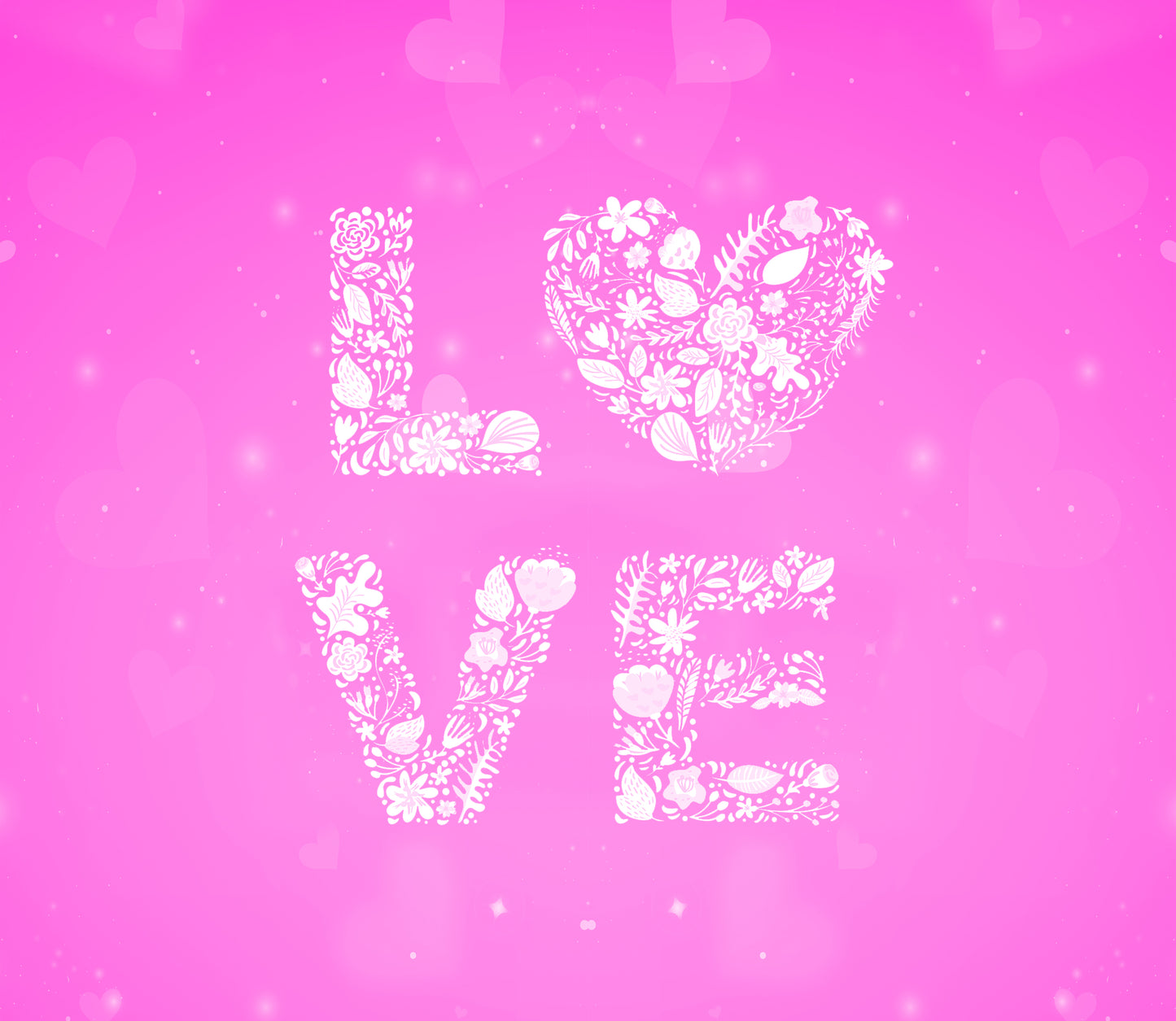 Pink Love Floral
