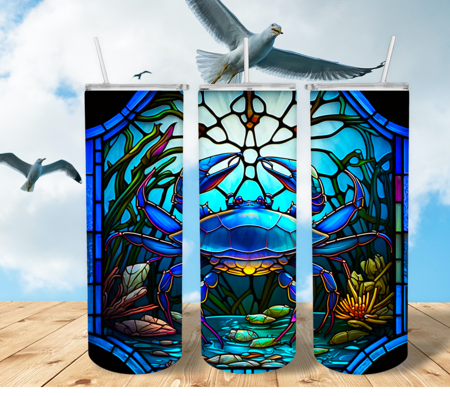 Stain Glass Crab Tuler