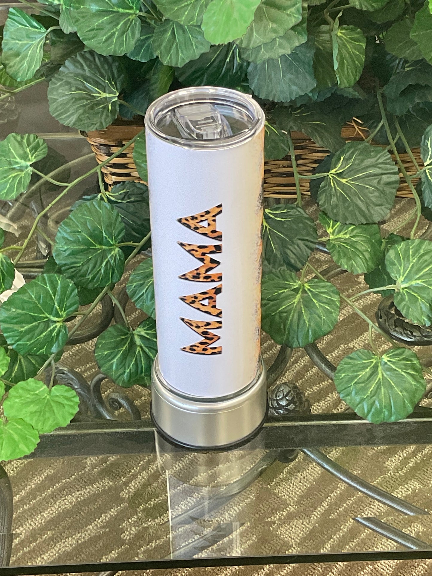 Mama Leopard Mother's Day Tumbler Cup Skinny 20 oz